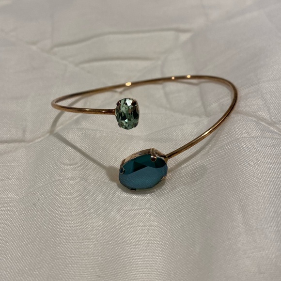 Spiral Cuff Bracelet with Gemstones - Picture 4 of 4